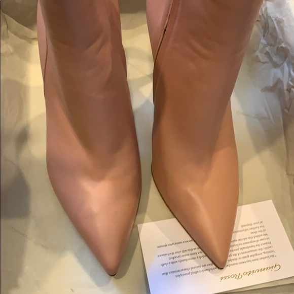 GIANVITO ROSSI Levy Napa dahlia Ankle Boots - Picture 4 of 6